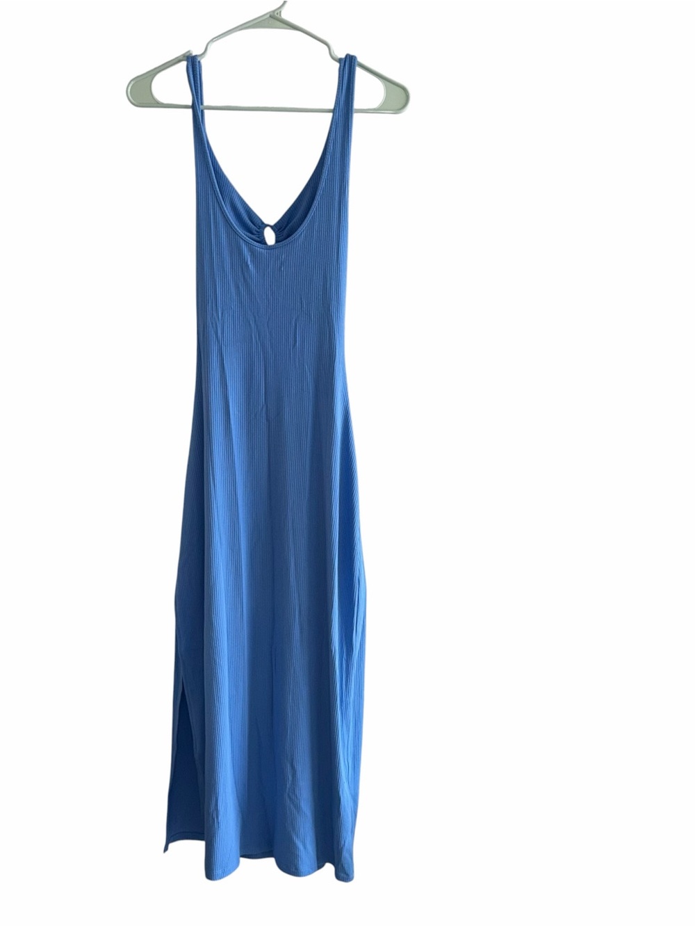 L*SPACE REVOLVE Camille Ribbed Midi Dress in Very Peri Blue Size L - Picture 2 of 7